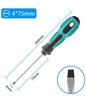 Mini Screw Driver Multipurpose Handle Screwdrivers Set With Magnetic Insulated Security Repair Hand Tools Cross/Straight Type