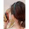 Pastoral Style Colorful Non-Slip Hairband with Teeth - Energetic Jelly Hair Clip & Face Washing Headband.