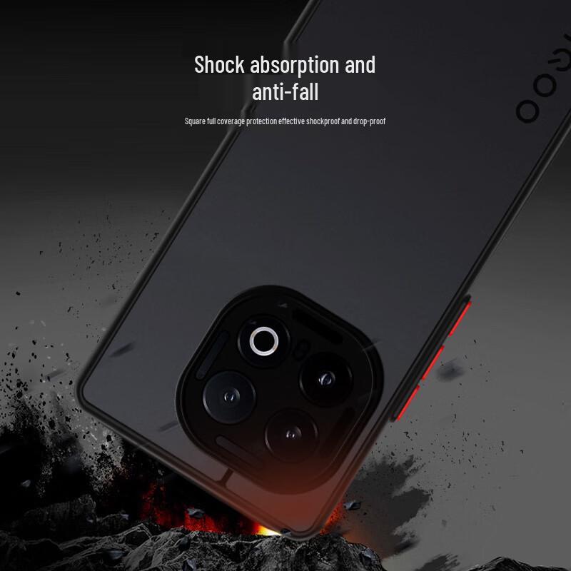 Frosted Anti-Drop Full Lens Protection Phone Case