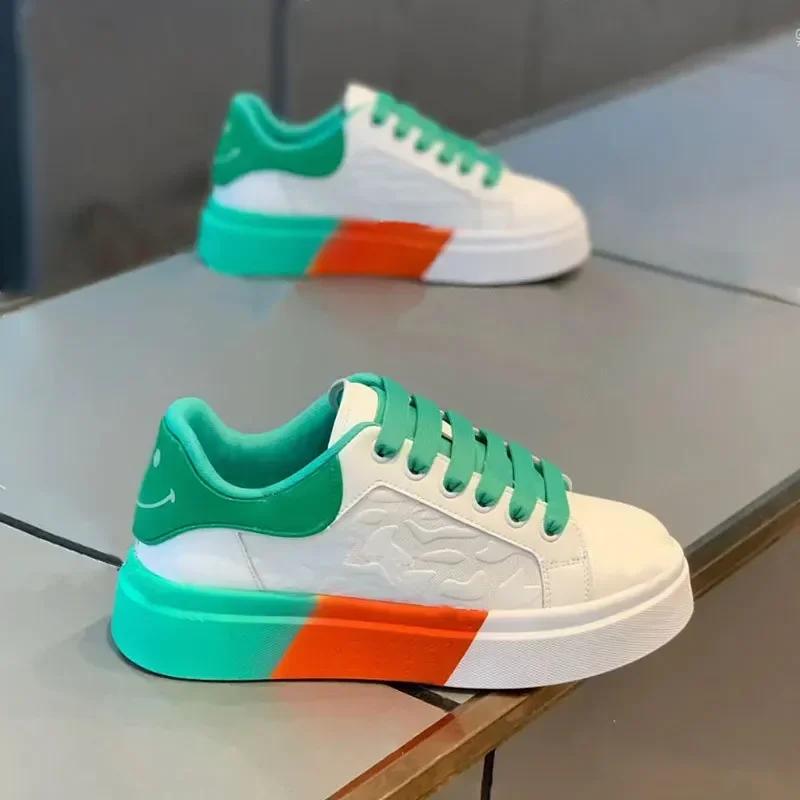 Fashion Casual Men Shoes 2024 Spring New Breathable Versatile Thick Bottom Heightening White Shoes Trend Sneakers Sapato Masculino