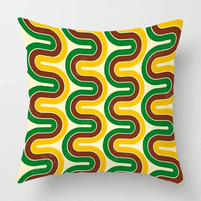 Nordic Fall Home Decor Autumn Throw Pillow Case Sofa Cushion Cover Modern  Geometry