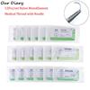 12PCS 2.0/3.0/4.0/5.0 Needle Suture Nlon Medical Thread Sterile Surgical Practice 3