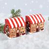 Christmas Little House Gift Box Ping An Fruit Red Packaging Box Creative Cartoon House Candy Gift Box 10pcs/bag