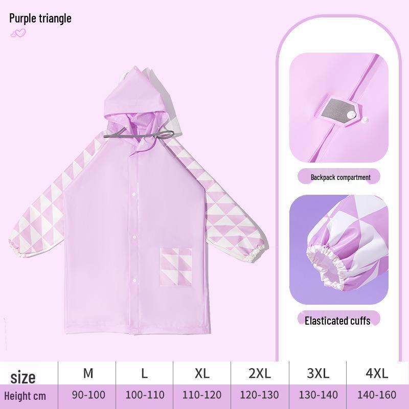 Children's Cartoon Rain Poncho - Waterproof Gear for Boys, Girls, Toddlers, and Primary School Students