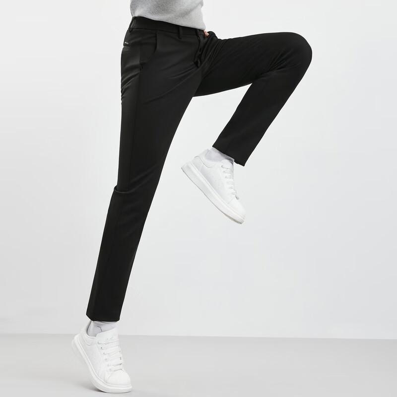 SEPTWOLVES Men's Straight Fit Twill Stretch Knit Casual Pants