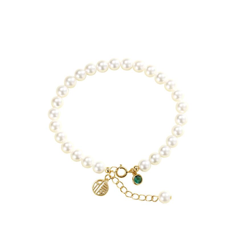 Fu Mantianxing Fu Marke Perlenarmband Damen Nische Exquisit Persönlichkeit Vielseitig Retro Perlenarmband Damen