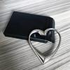 Zinc Alloy High-Grade Metal Heart-Shaped Bag Buckle Can Be Rotated Folding Handbag Hook Device Love Shaped Handbag Hook