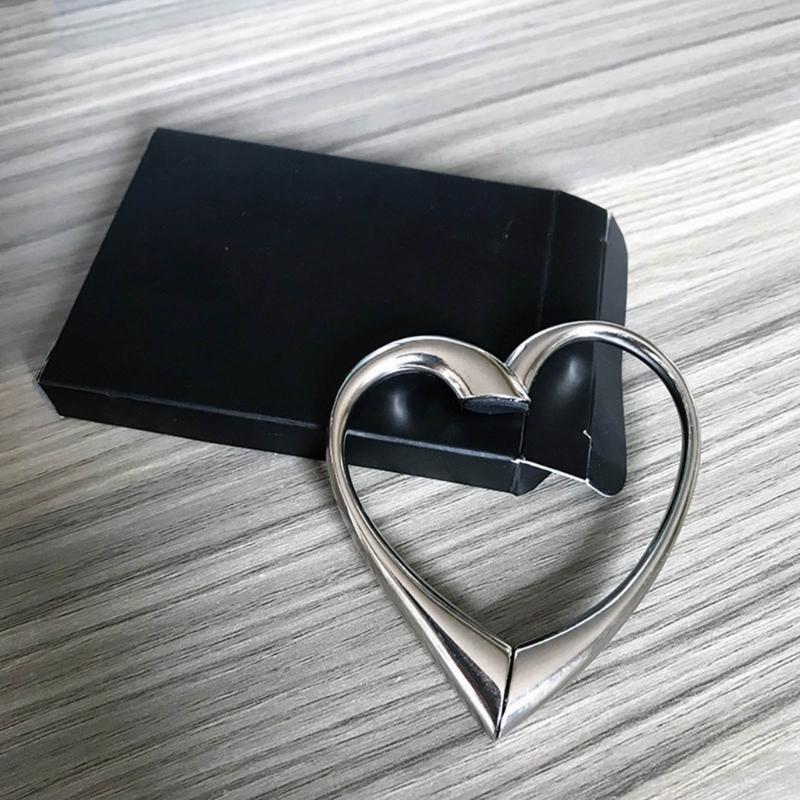 Zinc Alloy High-Grade Metal Heart-Shaped Bag Buckle Can Be Rotated Folding Handbag Hook Device Love Shaped Handbag Hook