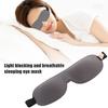 Light Blocking Sleeping Eye Mask Breathable Eyepatch Relieve Eyestrain for Men Women UseLight Gray