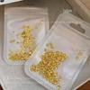 3D Hollow Gold & Silver Five-Pointed Star Metal Rivets for Christmas Nail Art