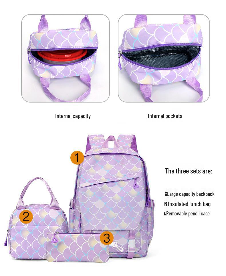Stitch School Backpack - Lightweight, Large Capacity for Grades 1-6 Boys & Girls