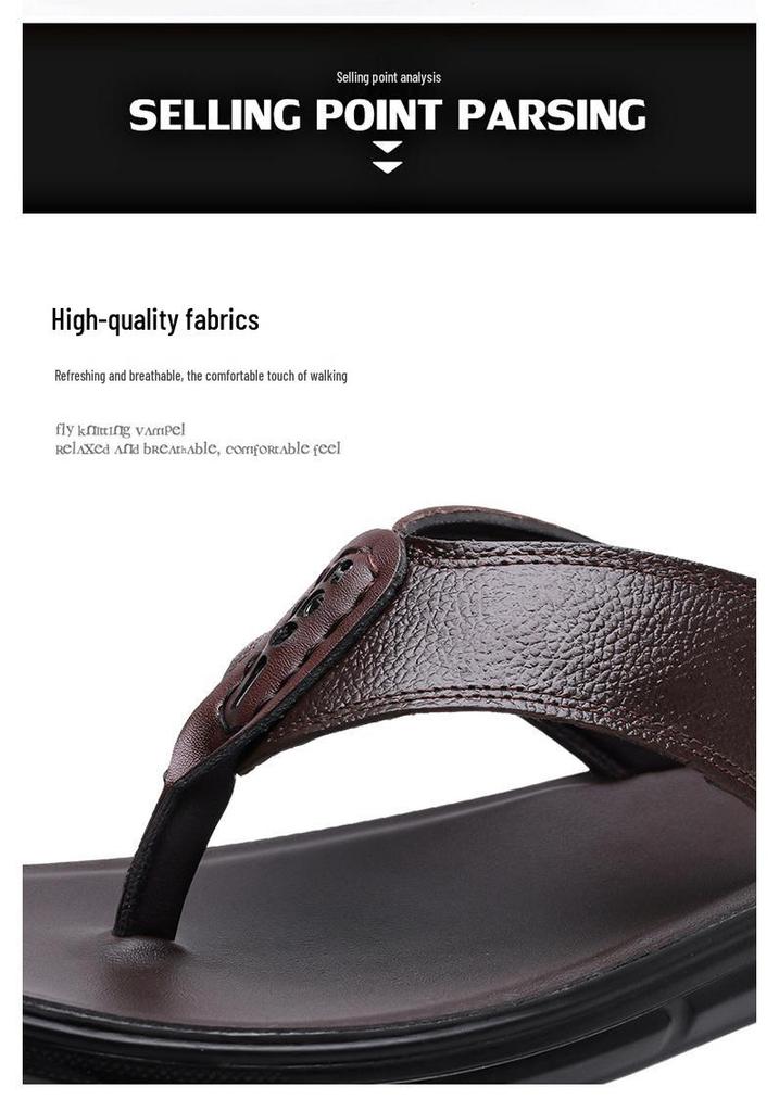 Stylish Korean Youth Non-Slip Men's Summer Flip-Flops