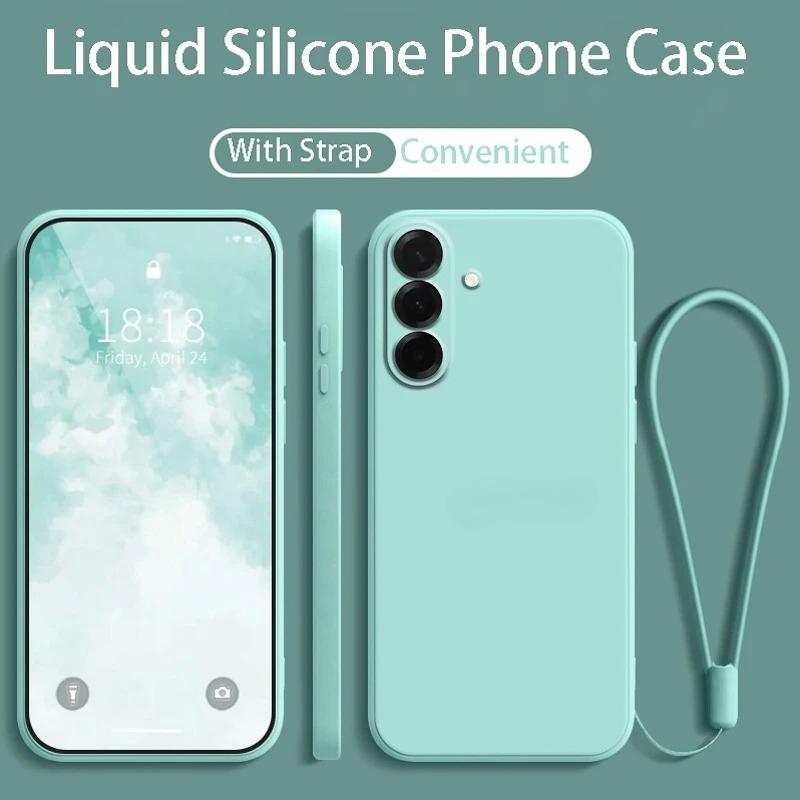 Liquid Silicone Phone Case For Samsung Galaxy A57/37/27/17/07 A56/36/26/16/06 A55/35/25/15/05S Protect Back Soft Cover
