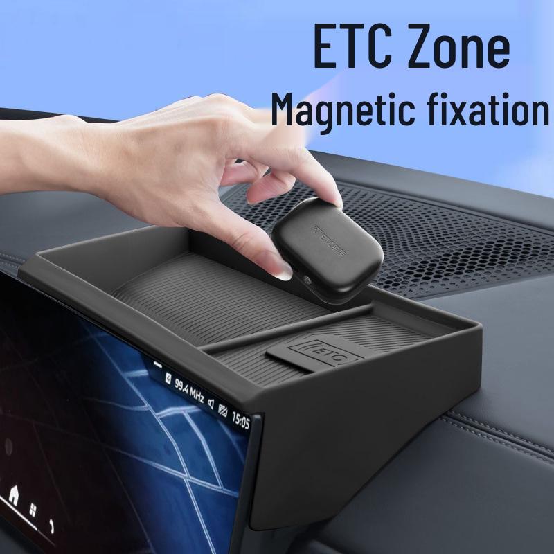 Compatible with BMW X5 LX3 iX1 Center Console Silicone Storage Box for New 3 & 5 Series - Rear Screen Decoration.