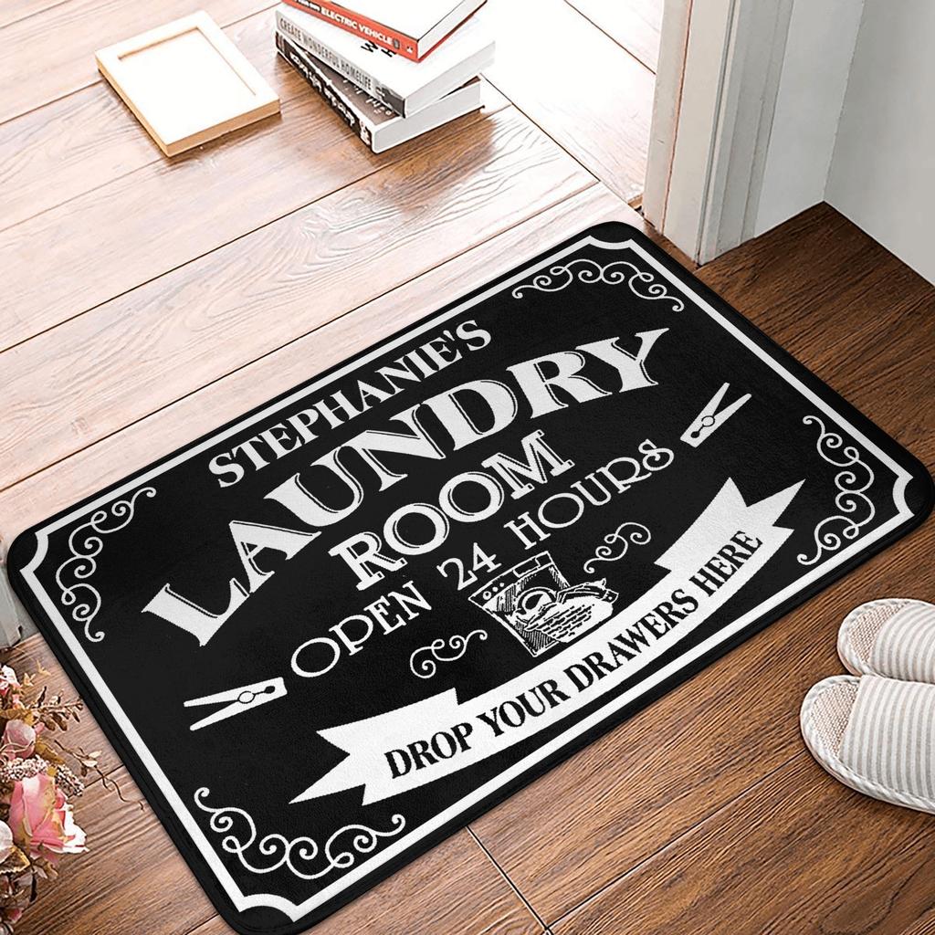 Laundry Room Front Door Mat Anti-Slip Indoor Quick Dry Doormat Living Room Entrance Rug Carpet