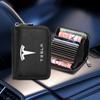 Leather Car Driver's License ID Card Bank Card Wallet Car Styling For Tesla Model 3 Model X S 2016-2023  Model Y Decals TM3 TMX