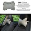 Dual-Use Leather Neck Support Pillow for Car and Home – Breathable Headrest and Backrest Cushion