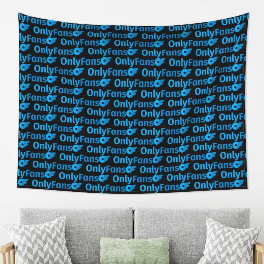 Onlyfans Logo Tapestry Decor Art Aesthetic Tapestries for Living Room Bedroom Home Wall Cloth Wall Hanging