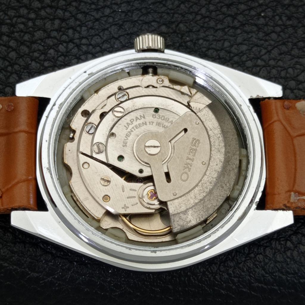 AUTOMATIC VINTAGE REFURBISHED SEIKO 5 6309A JAPAN MENS YELLOW WATCH A440864-4 Sk-a440864