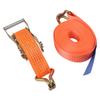 Ratchet Tie Down Cargo Straps 5000kg Heavy Duty Retractable Control with J Hooks 5Tx8m Orange