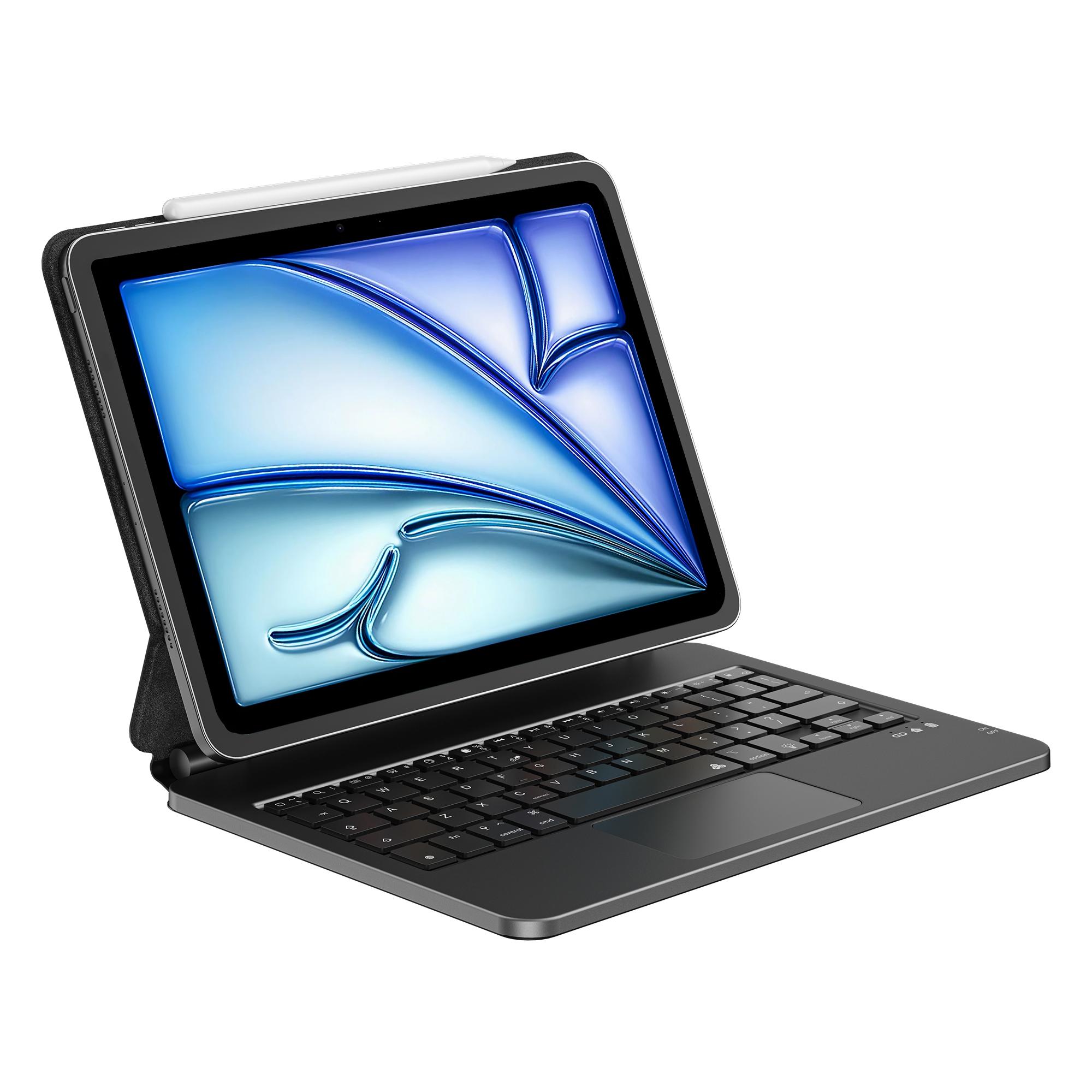 

WIWU MK-003 Bluetooth-Compatible Keyboard for iPad Pro 11 (2024)/Air 11 (2025)/(2024)/iPad (2025)/10.9 (2022) Magnetic PU Leather Stand Case A