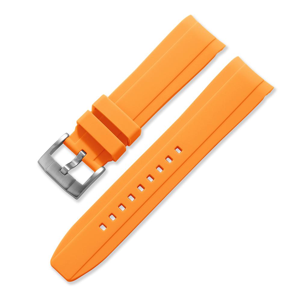 Silicone Soft Strap for Rolex for Omega Moonswatch Curved End Rubber Bracelet 20mm 22mm Men Women Sport Replacement Watch Band