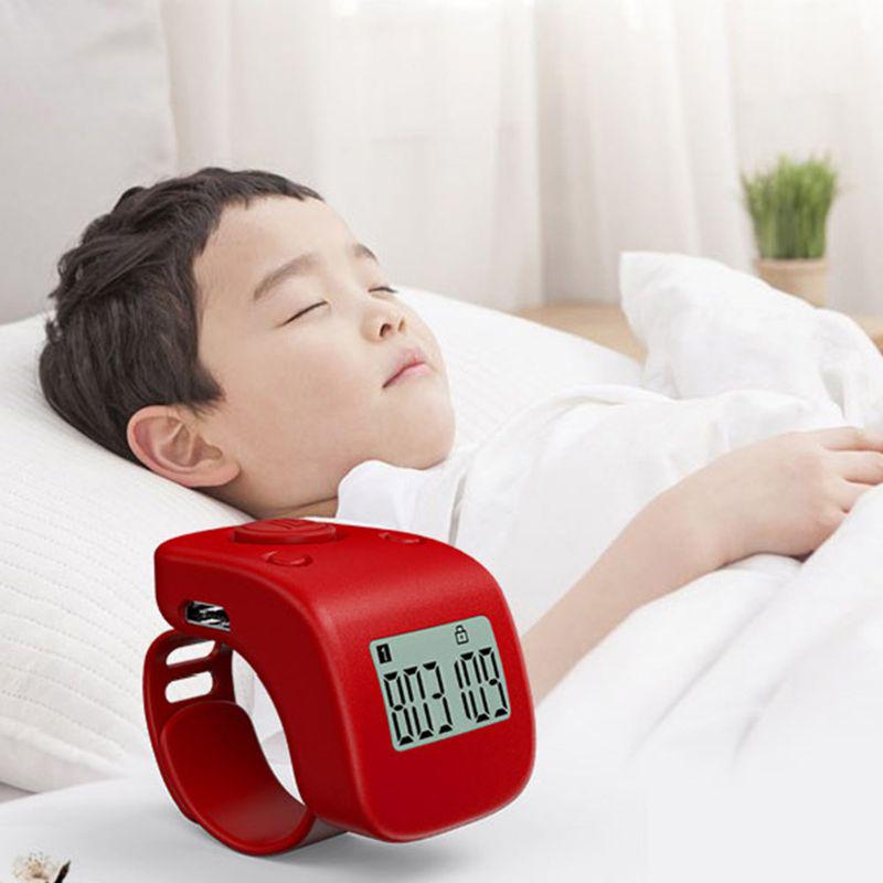 1Pc Convenient Counter Digital LCD Finger Ring Tally Counter 6 Channel Counting 6 Digit Beads Prayer Counter