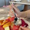 2/4/6 st Rostfritt Stål Salladsgaffel Kreativ Gaffelgaffel Pastagaffel Snabbnudelgaffel Vattenmelongaffel Tårta Dessertgaffel