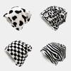 LDSLYJR Autumn Winter Cotton Print Thicken Knitted Hat Warm Skullies Cap Beanie Hat For Men and Women 01