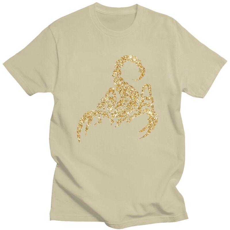 Sparkly Scorpion T Shirts 100 Cotton Tee Tops Summer Round Neck Tshirt Casual Short Sleeve Men Women Birthday Gift