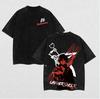 Camiseta Estampada Anime Eighty Six Lavada Amante de Anime Casais Tamanho Plus Size Unissex Roupas de Personalidade Roupa para Todas as Estações Macio Clássico
