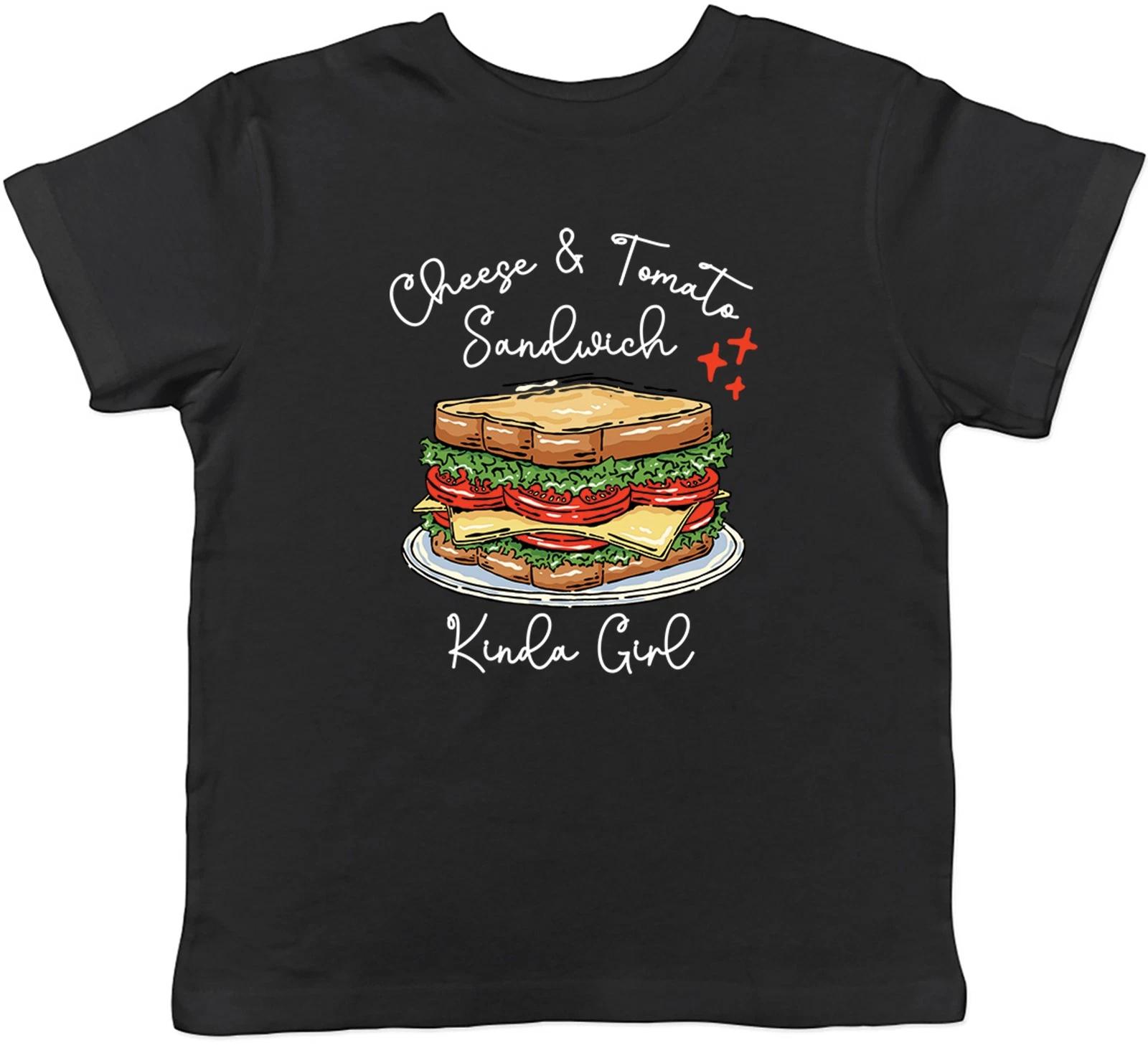 

Cheese and Tomato Kinda Girl Funny Sandwich Kids T-Shirt Boys Girls Gift 130