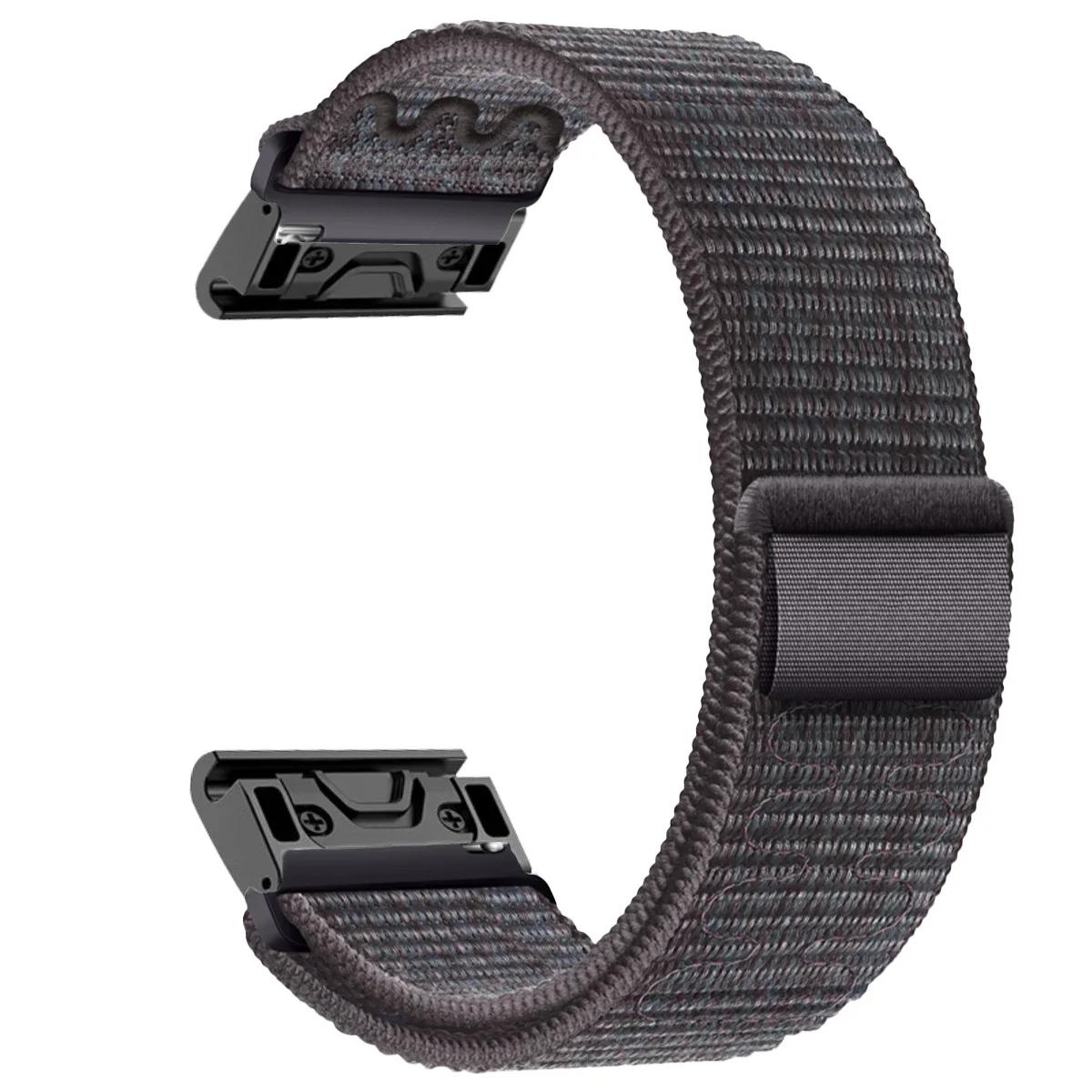 

Нейлоновый быстросъемный ремешок 22 мм 26 мм для Garmin Fenix ​​7X 7 Pro Fenix ​​6X 6 5X 5Plus Tactix 7 Forerunner 965 955 Enduro 2 Loop Band 22MM