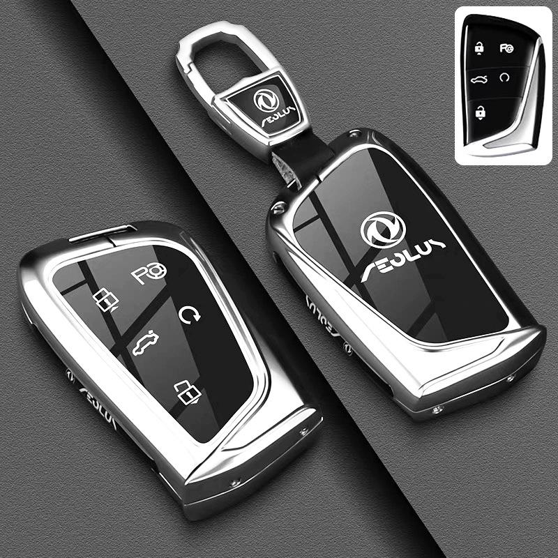 

Zinc Alloy Tpu Car Key Case Cover Holder For Dongfeng Fengshen Aeolus G59 Gs Ev500 Dfsk Car Styling Smart Key Shell Wallet Bag