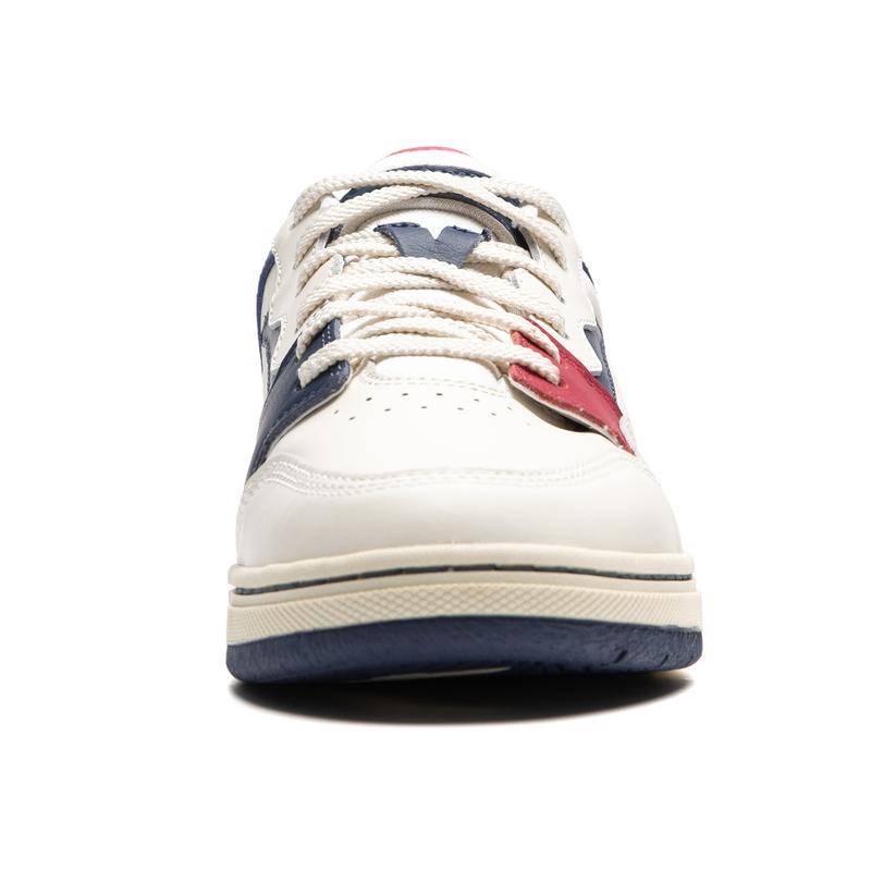 New LiNing Anti Slip Wear Resistant Low Top Skateboard Shoes Men's White Blue AEPU049-9