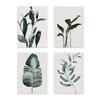 Nordic Minimalist Tropical Plants Poster Watercolor Leaves Canvas Painting Wall Art Picture for Modern Home Living Room Decor
