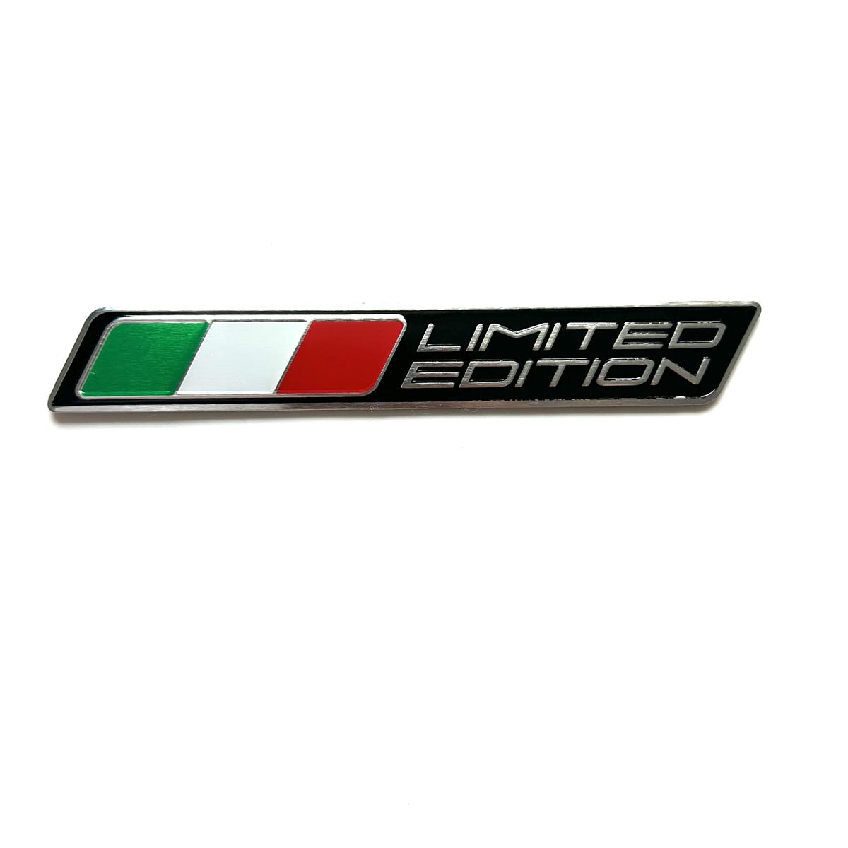

Limited Edition Italy National flag Aluminium Adhesive Emblem Rear Trunk Badge Fender Sticker Body Decal car emblem