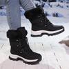 TUINANLE Women's Winter Boots Plus Velvet Warm High-top Hiking Shoes for Women Non-slip Outdoor Ladies Snow Boots