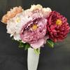 Artificial Flowers Peony Stems Wedding Centerpiece Vintage Style Floral Home