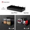 Pegboard Wall Organizer with Hooks - No-Drill Storage Rack for Entryway or Study Room.