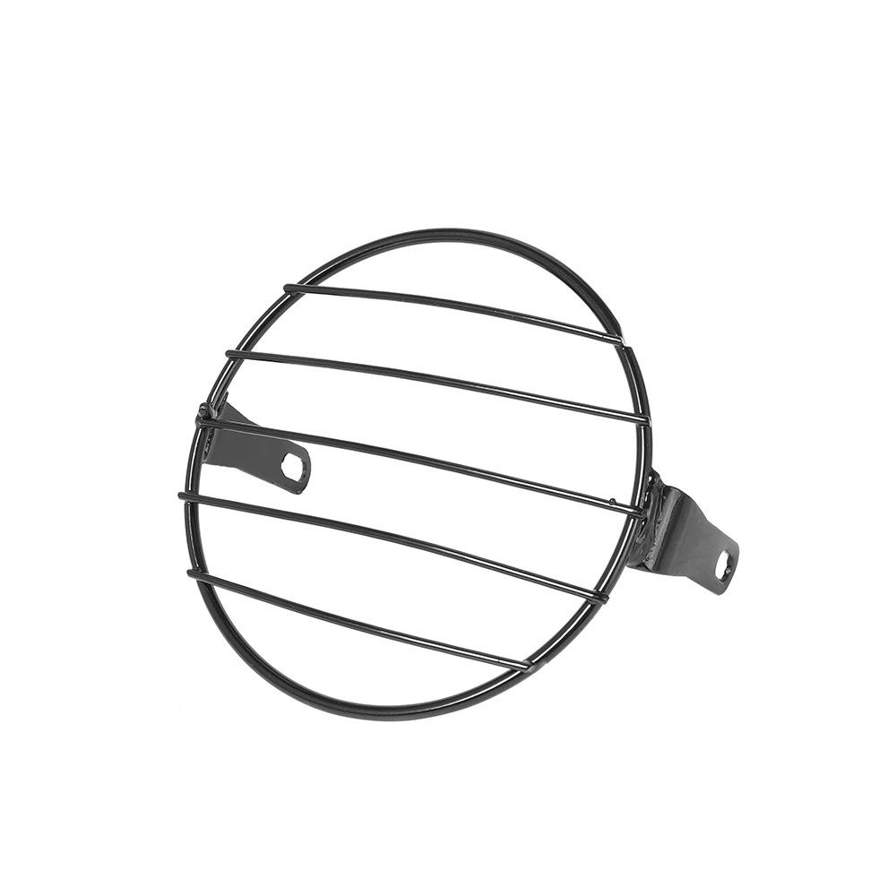 

Ретро черная круглая фара с сетчатой крышкой для мотоциклов CG125/GN125