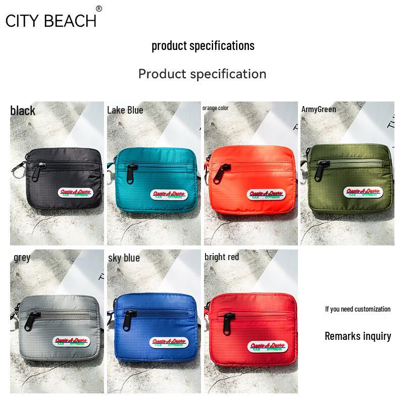 CITY BEACH Fabric Coin Purse & Mini Card Holder