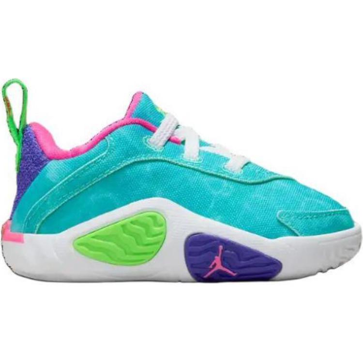 Jordan Kids Green White Pink Basketball Shoes HJ7384-303