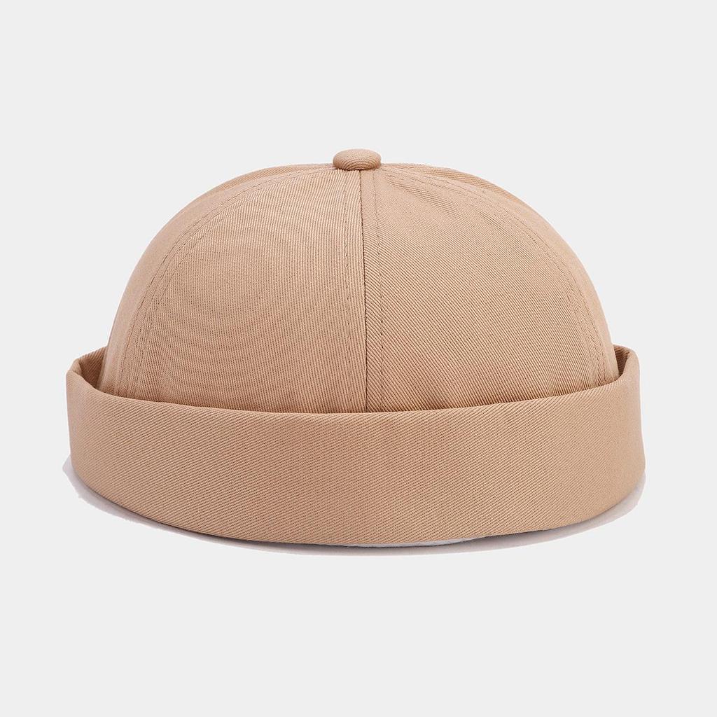 Unisex Solid Color Retro Cotton Melon Cap – Spring/Summer Street Trend
