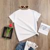 Girls' Casual Colorful Heart-patterned T-shirt for Summer, Children's Fashionable Short-sleeved T-shirt