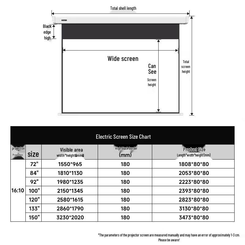 IN&VI Electric Projection Screen