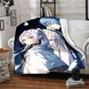 1pc Frieren Blanket, Gift, for Men and Women, Soft Blanket, Good for Sofa Bed Couch Travel, Lightweight Flannel Blanket