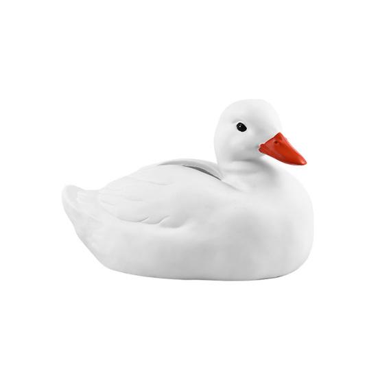 

White Duck Tissue Box Cover Cute Duck Tissue Dispenser Open Bottom Decorative Tissue