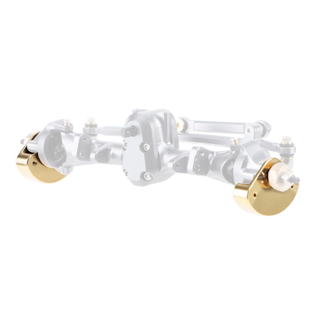 DashRC Front Rear Axle Knuckle Weights for SXC24, Heavy Axle Brass Knuckle Weights Upgrades for 1/24 RC Crawler SCX24, 4PC