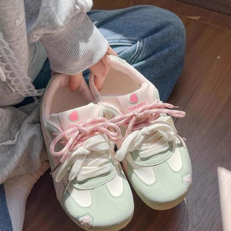 Studenten-Trendmode Sommer neu hässlich süß großer Kopf Brotschuhe vielseitige lässige flache Schuhe Damen